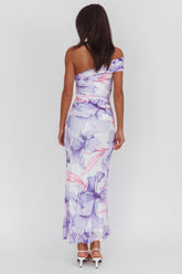 Gala One-Shoulder Maxi Dress Orchid Lilac
